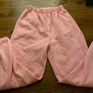 Shein bubblegum pink sweatpants